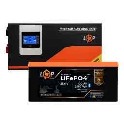 Комплект резервного питания LogicPower ИБП 3000W + литиевая (LiFePO4) батарея 2560Wh