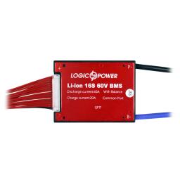 BMS плата (контроллер) LP Li-ion 60V 16S Dis 40A Ch 20A