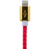 Кабель USB - Lightning 1м R (кож. плетение) красный / - Изображение 2