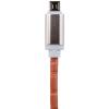 Кабель USB - micro USB 1м P (кожа) розовый / Retail - Изображение 2