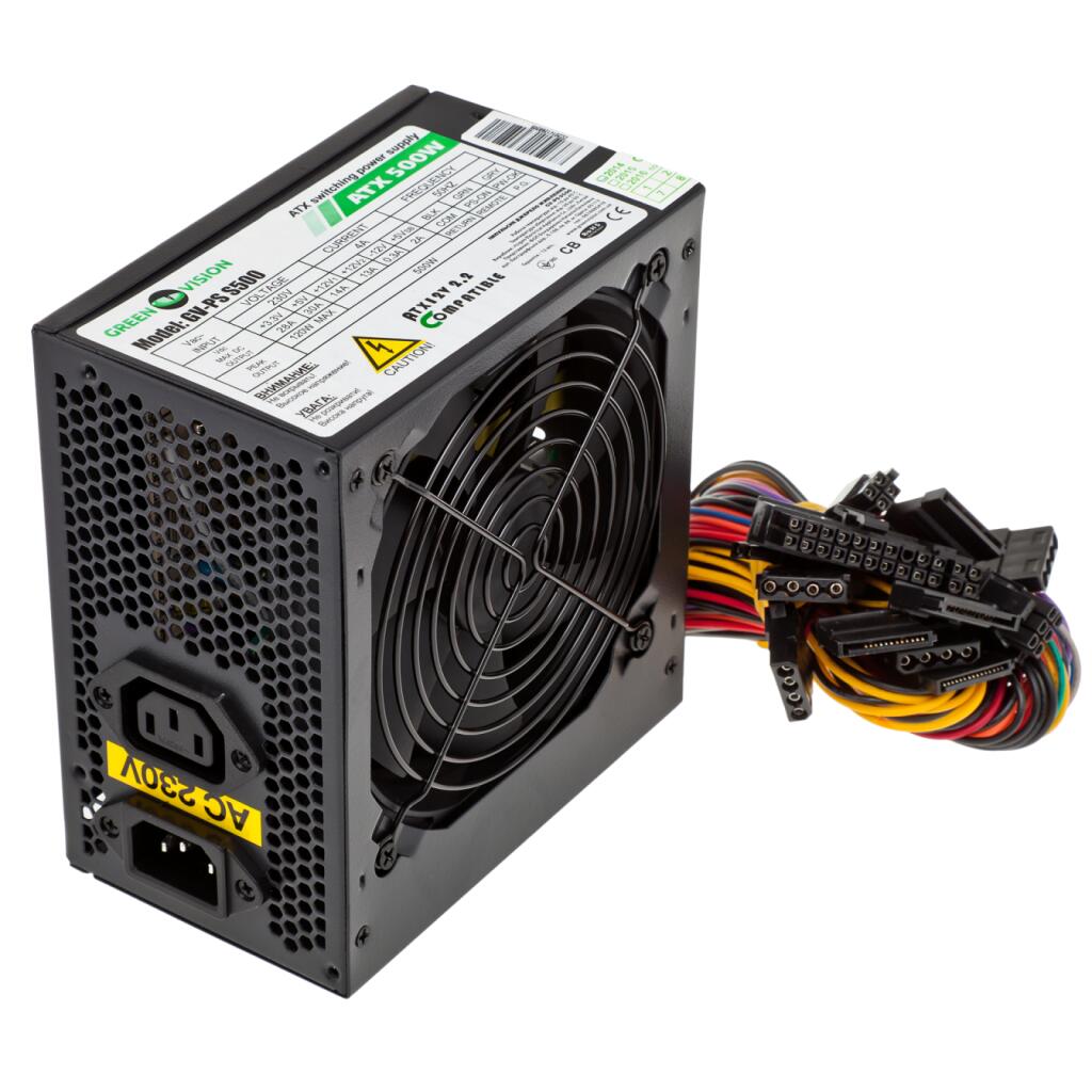 Блок питания GreenVision LP-ATX-500-12-4S-PCI-DX26PIN+2 - Изображение 2
