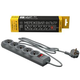 Сетевой фильтр PREMIUM LP-X5 2 м Grey (2200Вт)