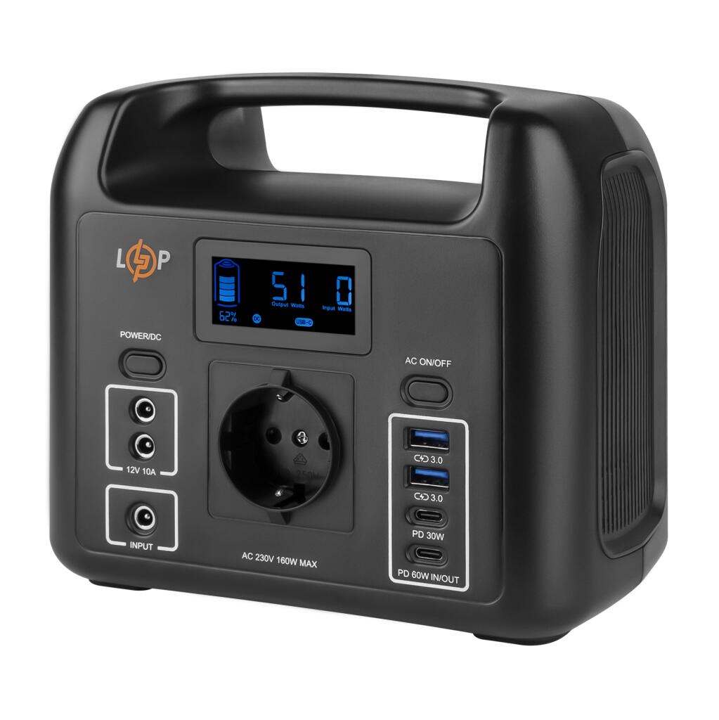 Багатофункціональна портативна зарядна станція LP CHARGER 160 (160W, 204Wh) - Зображення 2