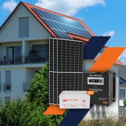 Солнечная электростанция (СЭС) Стандарт 1kW АКБ 1.5kWh Gel 65 Ah