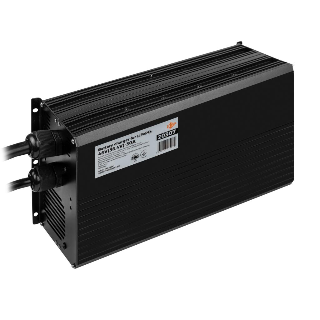 Зарядное устройство для аккумуляторов LiFePO4 48V (58.4V)-30A-1440W-LED - Изображение 3