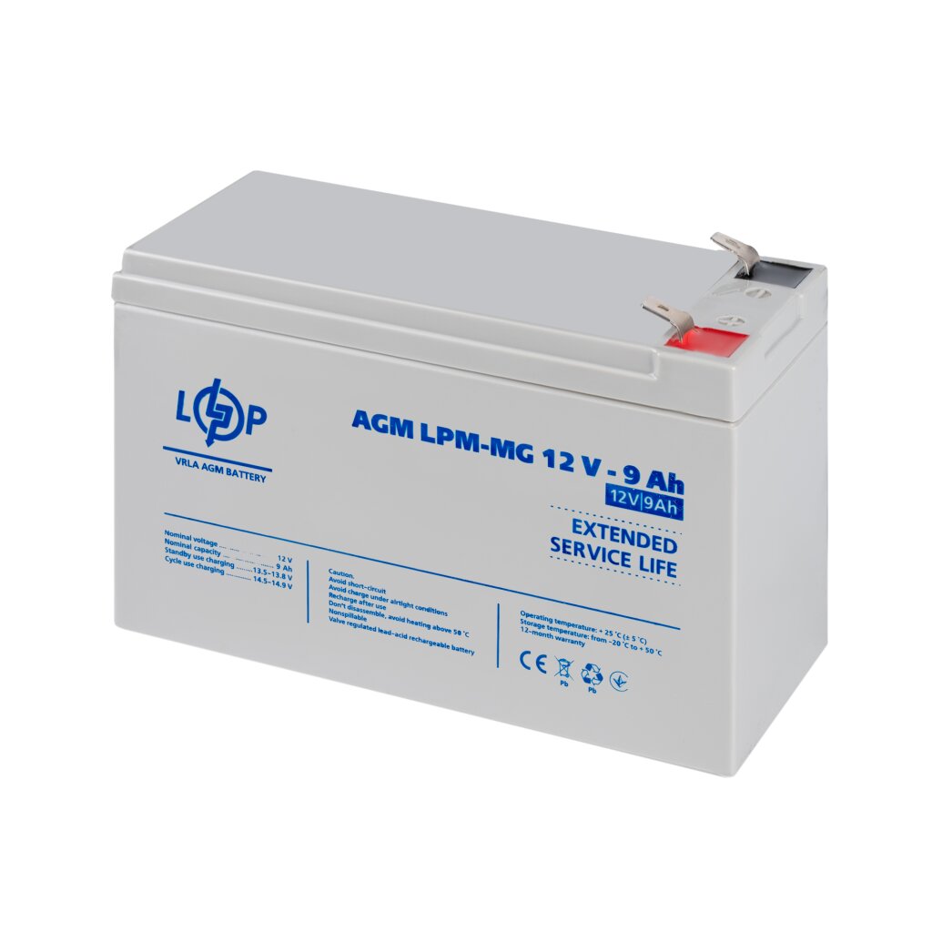 Аккумулятор мультигелевый LPM-MG 12V - 9 Ah - Изображение 4