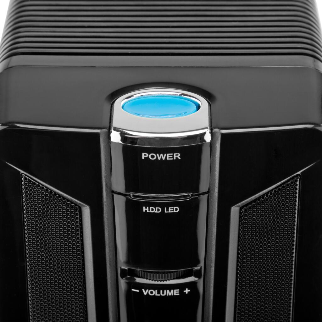 Корпус LP S603 BK 400W Slim, встроенная акустика - Изображение 5