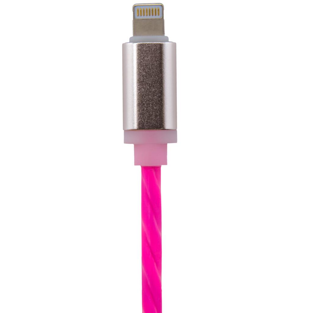 Кабель USB - Lightning 1м R-P (силикон) красно-розовый / Retail - Изображение 2