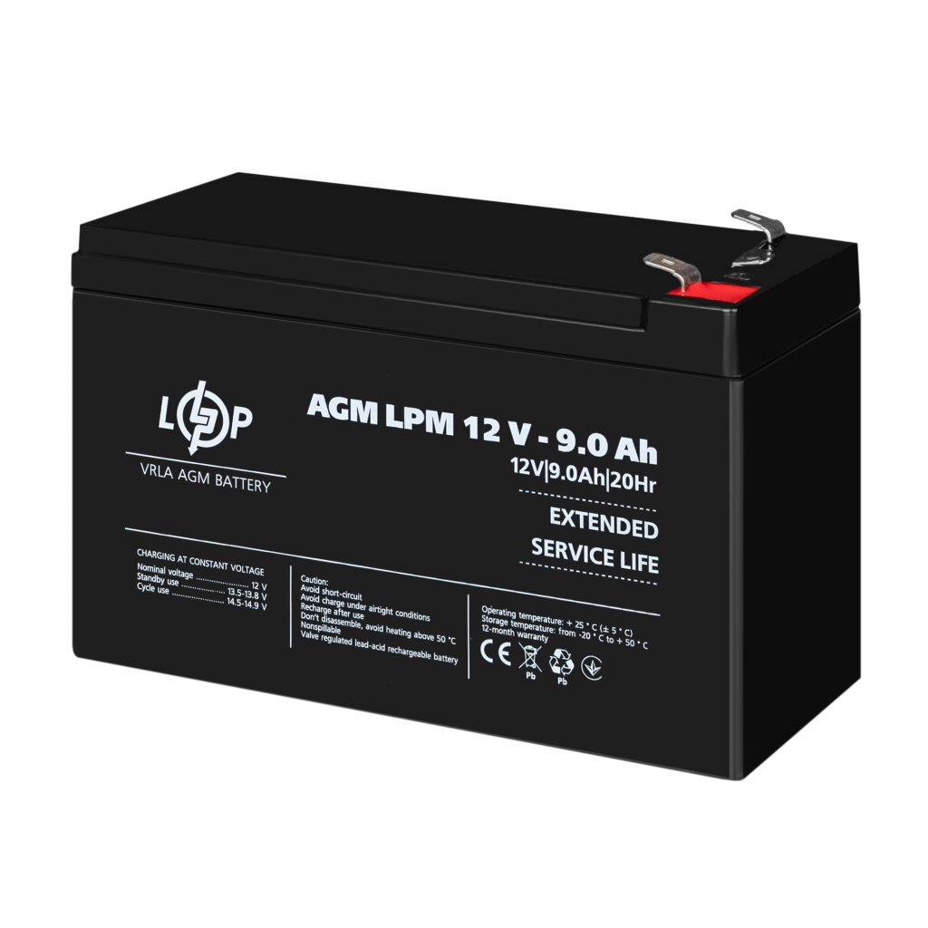 Аккумулятор AGM LPM 12V - 9 Ah - Изображение 3