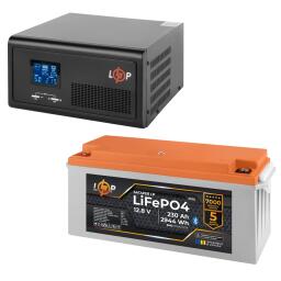 Комплект резервного питания LogicPower ИБП 1000W + литиевая (LiFePO4) батарея 29440Wh