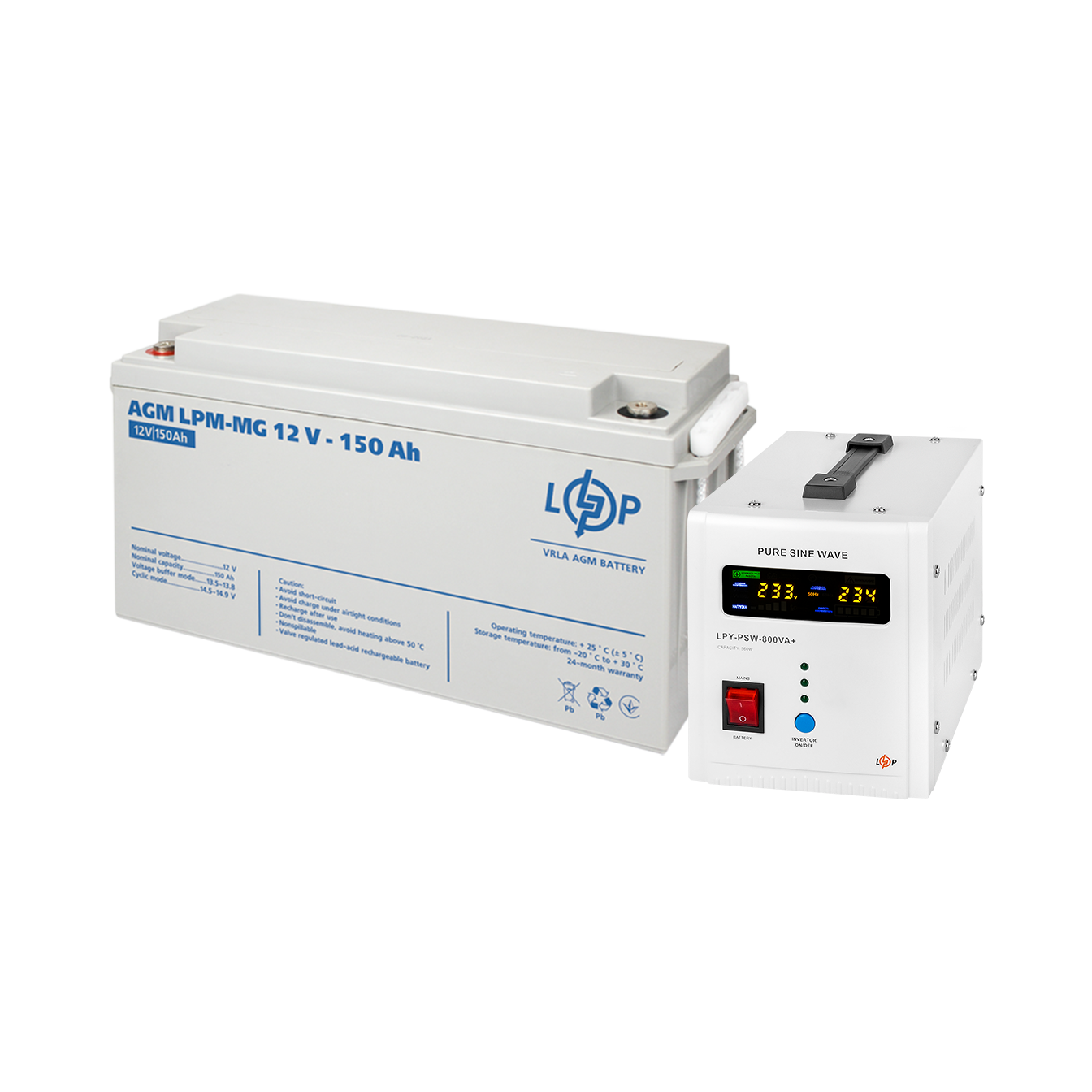 Комплект ДБЖ 800 + гелева батарея 1800W купити