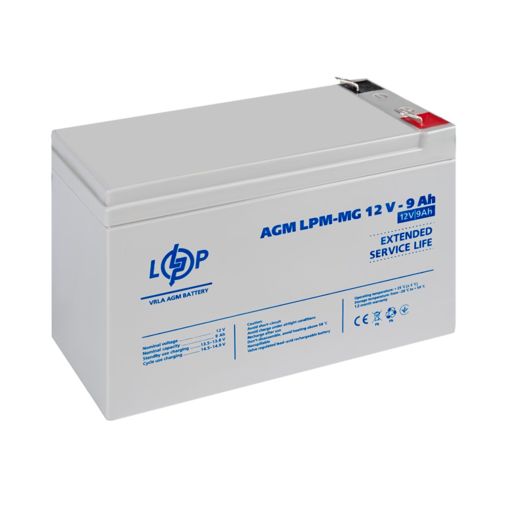 Аккумулятор мультигелевый LPM-MG 12V - 9 Ah - Изображение 3