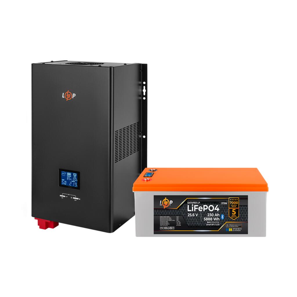 Комплект резервного питания LP(LogicPower) ИБП + литиевая (LiFePO4) батарея (UPS W3500 + АКБ LiFePO4 5888W) - Изображение 2
