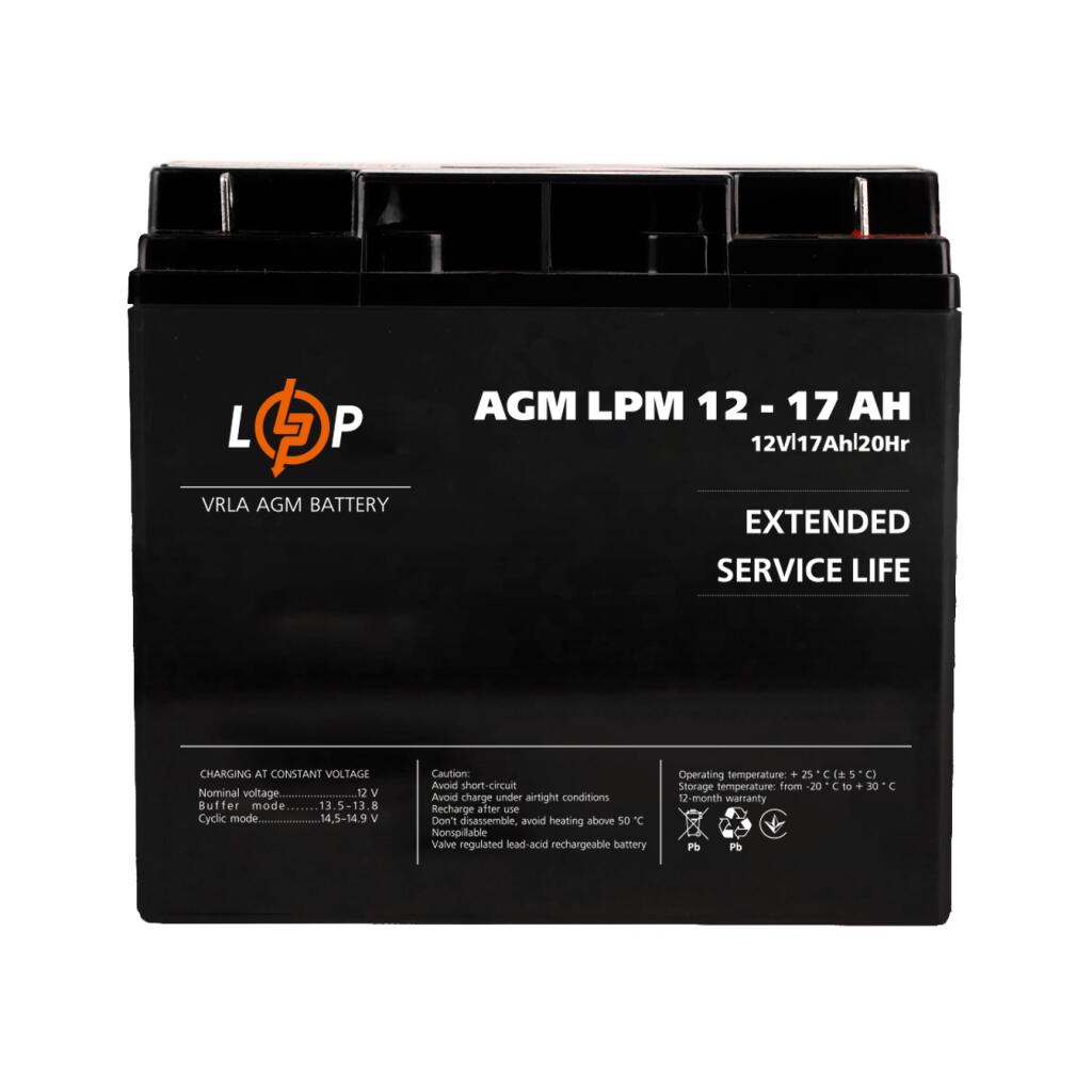 Аккумулятор AGM LPM 12V - 17 Ah - Изображение 4