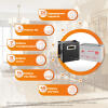 Комплект резервного живлення ДБЖ + гелева батарея (UPS W500 + АКБ GL 1200Wh) - Зображення 2