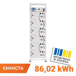 Высоковольтный аккумулятор LP LiFePO4 Battery HVM 307,2V 280Ah (86016 Wh) BMS 125А AB Lrack white