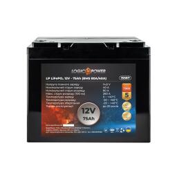 Аккумулятор LP LiFePO4 BYD 12V - 75 Ah (BMS 80А/40A) пластик
