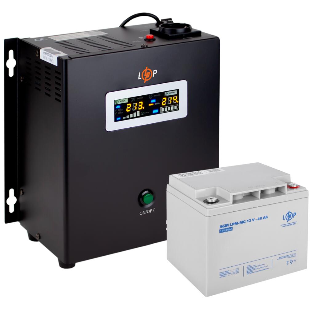 Комплект резервного живлення для котла LogicPower ДБЖ + мультигелева батарея (UPS W500 + АКБ MG 480W) - Зображення 4