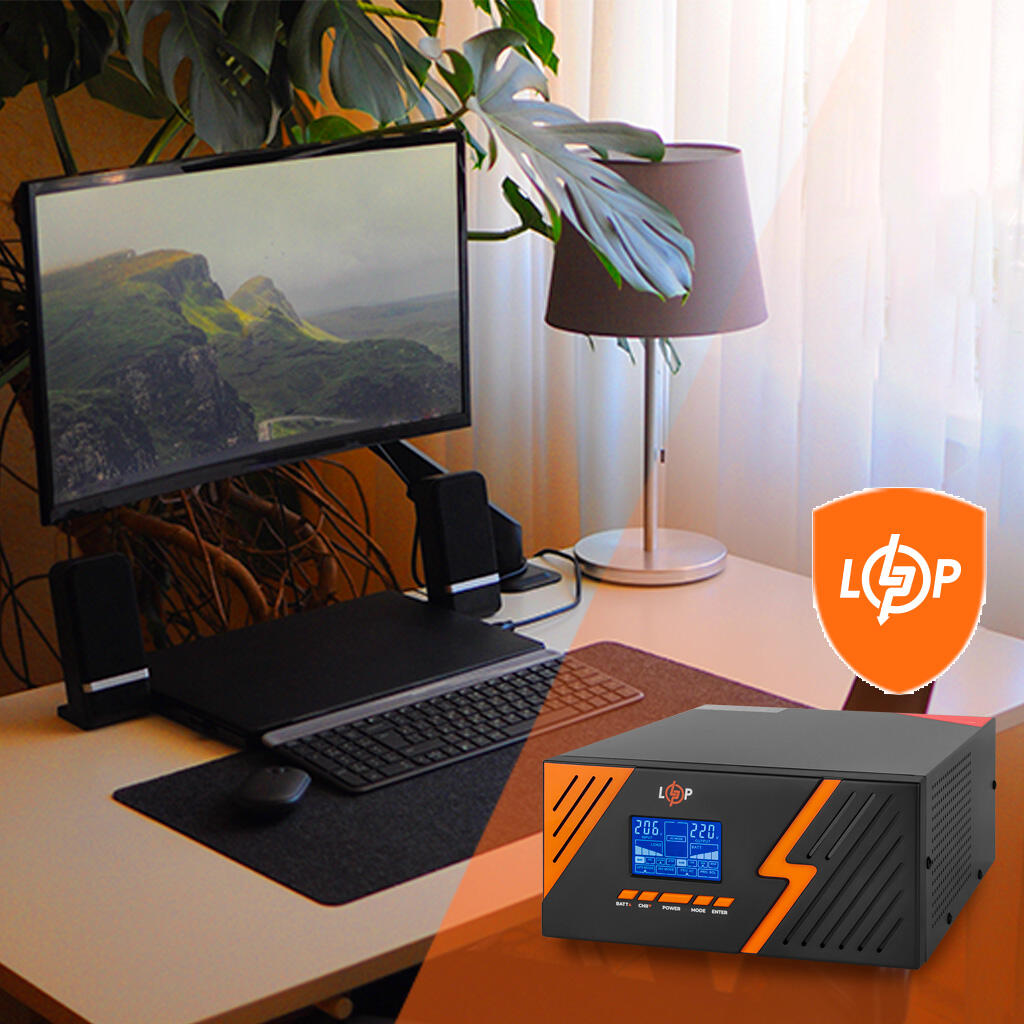 ИБП с правильной синусоидой 12V LPM-PSW-1500VA (1050Вт) Black - Изображение 11