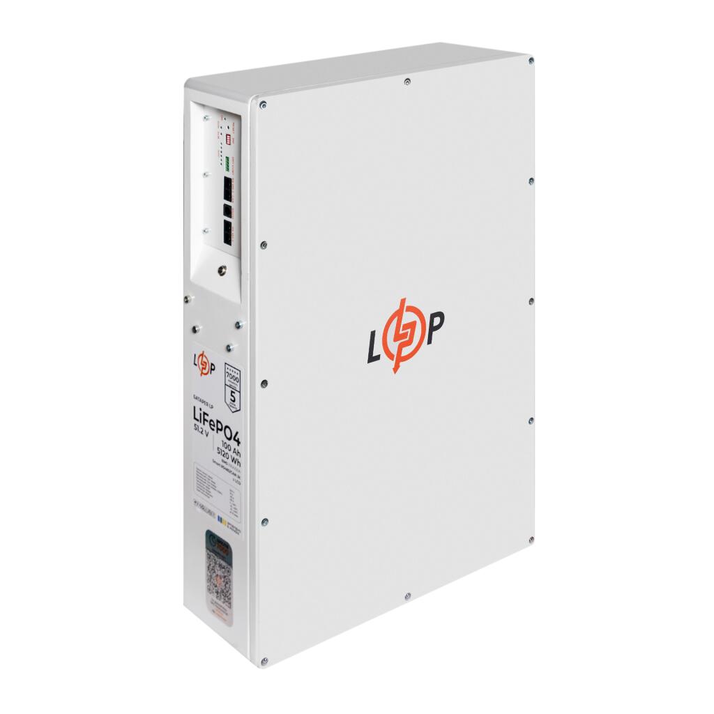 Акумулятор LP LiFePO4 51,2V - 100 Ah (5120Wh) (BMS JK 100A/50А) W RS485/CAN WH - Зображення 5