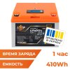 Аккумулятор LP LiFePO4 12,8V - 32 Ah (410Wh) (BMS 40А/32A) пластик LCD Smart BT - Изображение 1