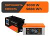 Комплект резервного живлення LP(LogicPower) ДБЖ + літієва (LiFePO4) батарея (UPS W4500 + АКБ LiFePO4 5888W) - Зображення 1