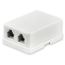 Розетка телефонная RJ12 2-порта LP-6P4C-2