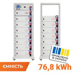 Высоковольтный аккумулятор LP LiFePO4 Battery HVM 768V 100Ah (76800 Wh) BMS 160А P AB Lrack white