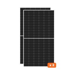 Комплект солнечных панелей для СЭС 1 kW (панель 550W 35 профиль монокристал)