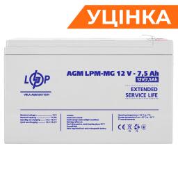 Аккумулятор мультигелевый LPM-MG 12V - 7.5 Ah Уценка 11.06