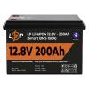 Акумулятор LP LiFePO4 12V (12,8V) - 200 Ah (2560Wh) (Smart BMS 150А) з BT пластик - Зображення 1