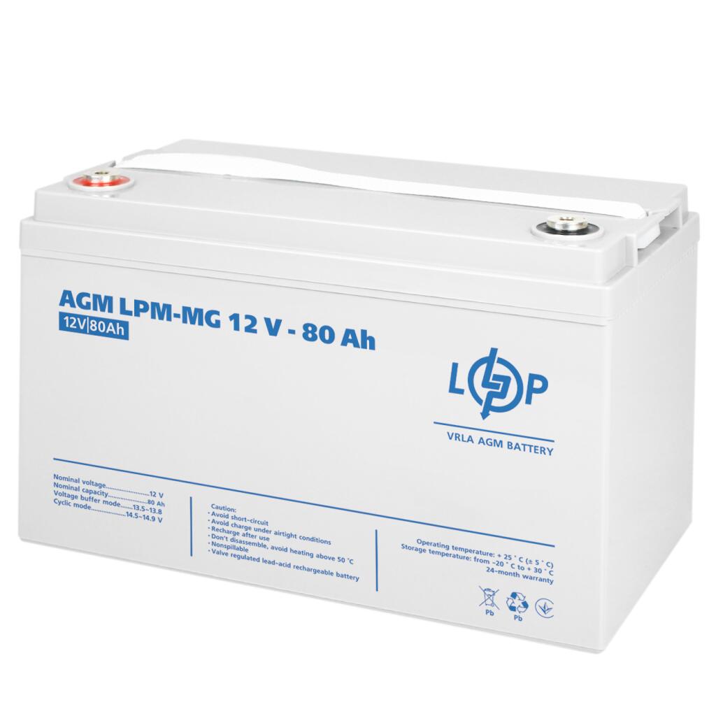 БУ Аккумулятор мультигелевый LPM-MG 12V - 80 Ah - Изображение 4