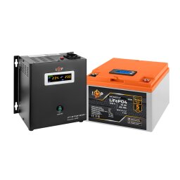 Комплект резервного живлення LP (LogicPower) ДБЖ + літієва (LiFePO4) батарея (UPS W500+ АКБ LiFePO4 410W) 