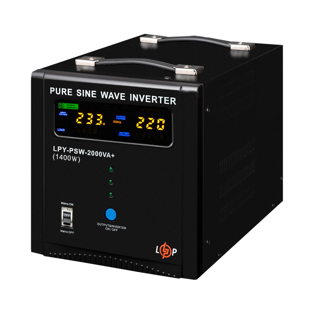 ИБП LogicPower LPY-PSW-2000VA+ (1400Вт) 10A/20A с правильной синусоидой 24V - Изображение 2