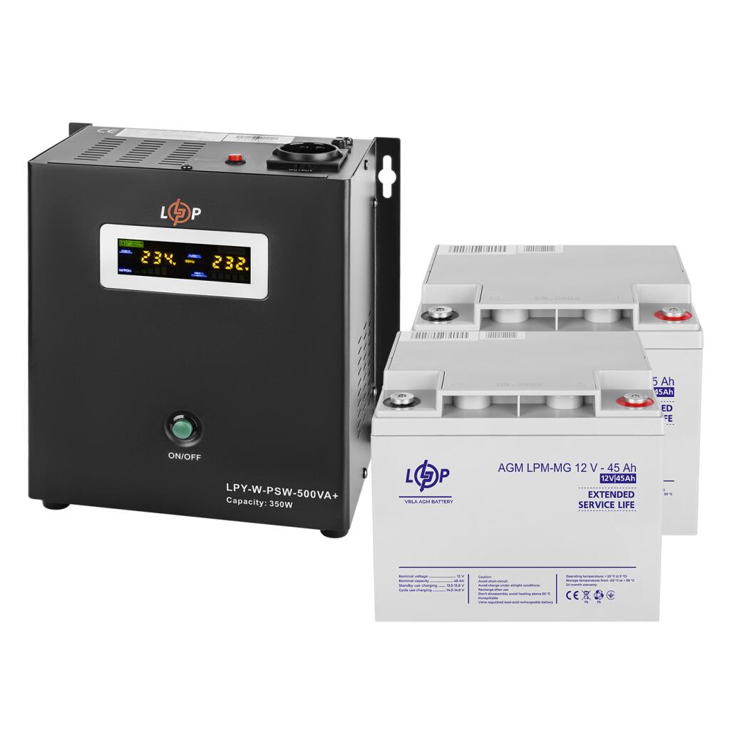 Комплект резервного живлення LP LogicPower W500 + мультигелева батарея 1080 Ватт (UPS W500+ АКБ MG 1080W) - Зображення 2