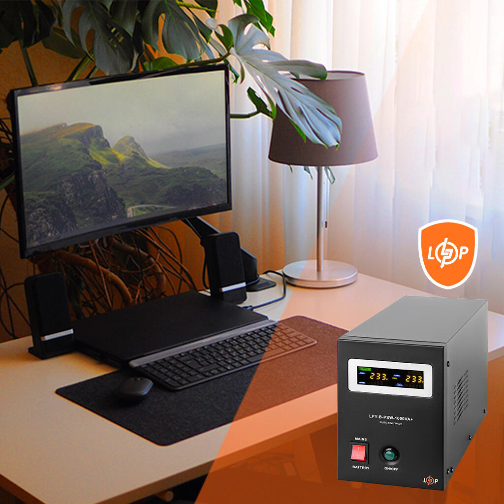 ИБП с правильной синусоидой 12V LPY-B-PSW-1000VA+(700Вт) 10A/20A - Изображение 7