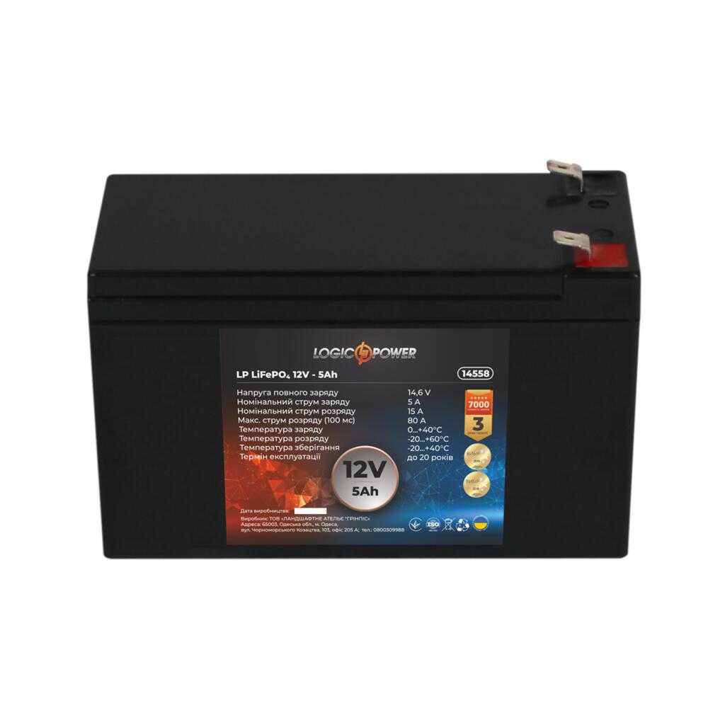 Аккумулятор LP LiFePО4 12V (12,8V) - 5 Ah (64Wh) - Изображение 4