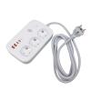 Мережевий фільтр (подовжувач) LP F65WG4 (3x230V-3520W, 2xUSB-60W, 2xType-C 65W QC/PD) - Зображення 3