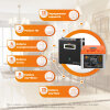 Комплект резервного живлення LP(LogicPower) ДБЖ + літієва (LiFePO4) батарея (UPS W500 + АКБ LiFePO4 640W) - Изображение 3
