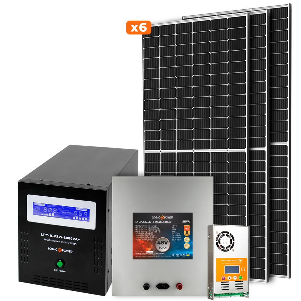 Сонячна електростанція (СЕС) Преміум 4kW АКБ 4.3kWh LiFePO4 90 Ah - Зображення 2