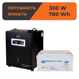 Комплект резервного живлення для котла LogicPower ДБЖ + мультигелева батарея (UPS W500VA + АКБ MG 780Wh)