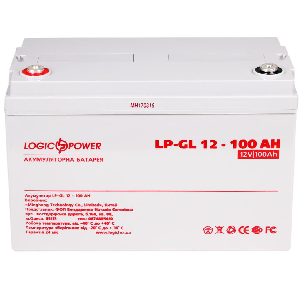 Акумулятор гелевий LP-GL 12V - 100 Ah Silver - Зображення 2
