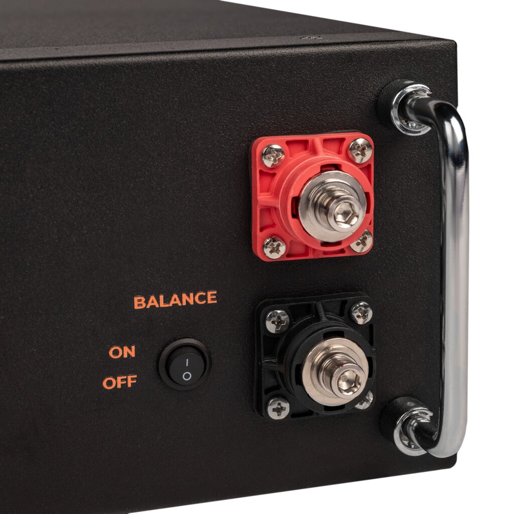 Акумулятор LP LiFePO4 51,2V - 100 Ah (5120Wh) (BMS SP 100A/50А) RM RS485/CAN LCD BL - Изображение 6