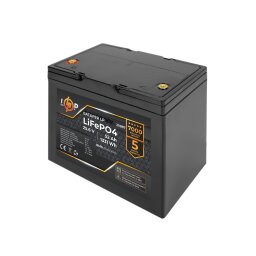 Аккумулятор LP LiFePO4 для ИБП 24V (25,6V) - 52 Ah (1331Wh) (BMS 80A/40А) пластик null