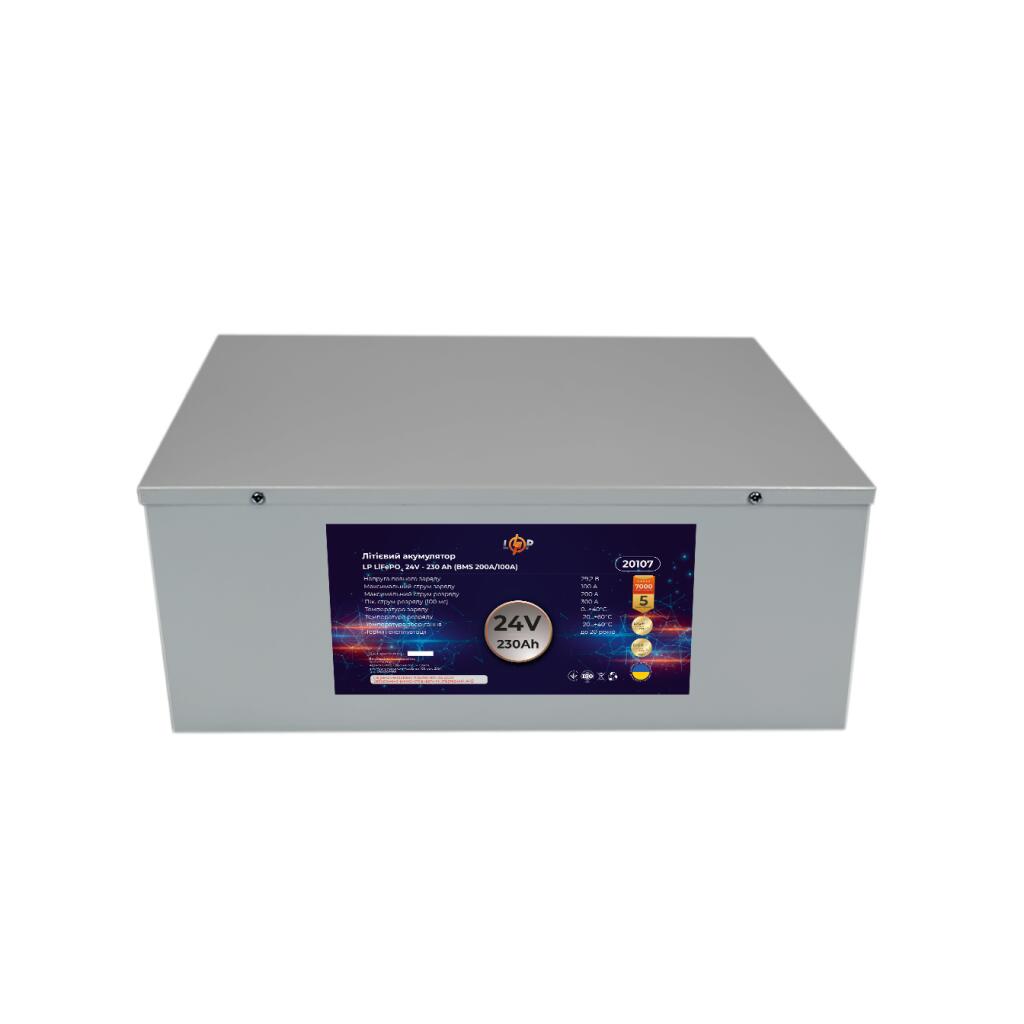 Аккумулятор LP LiFePO4 24V (25,6V) - 230 Ah (5888Wh) (BMS 200A/100A) металл - Изображение 4