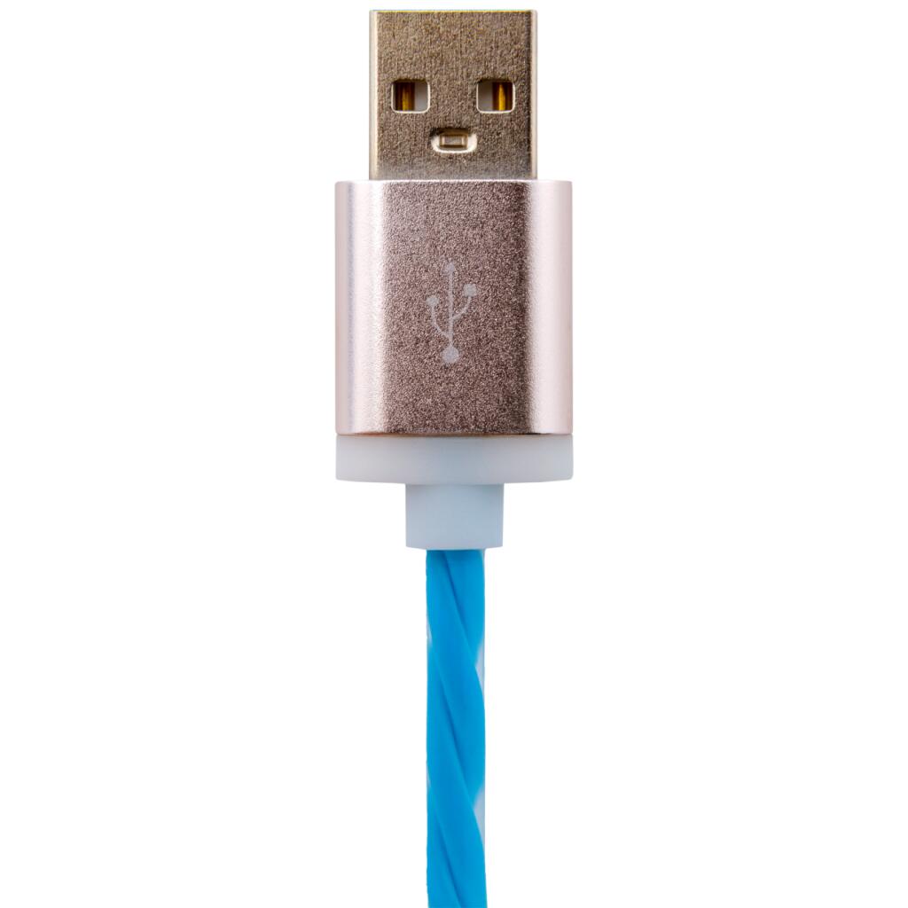 Кабель USB - Lightning 1м Bl (силикон) синий / Retail - Изображение 3