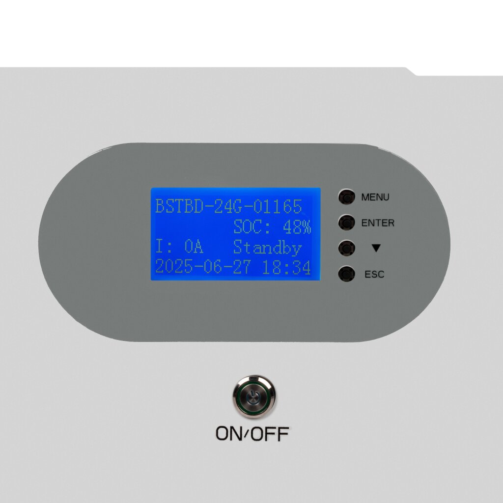 Акумулятор LP LiFePO4 51,2V - 100 Ah 5120Wh (Smart BMS 100A) з LCD WAB RS485/CAN - Изображение 4