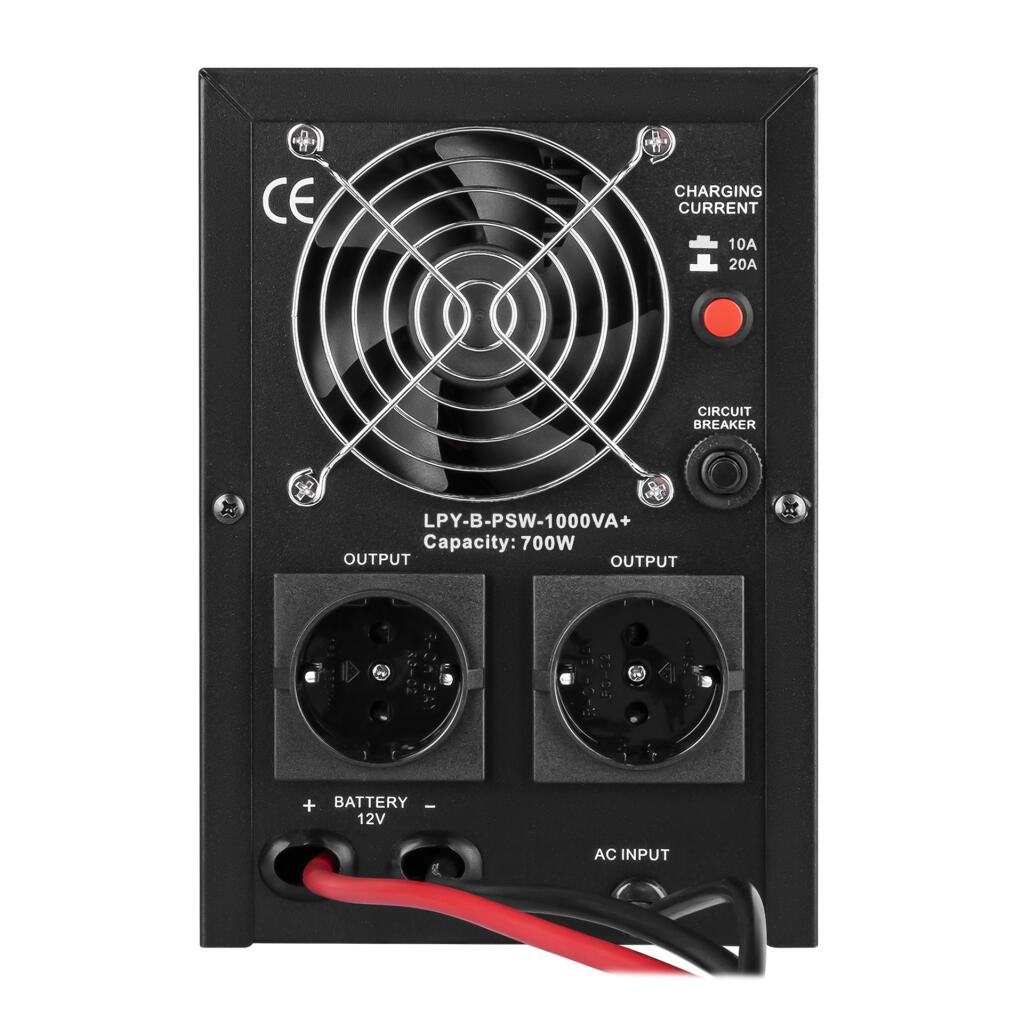 ИБП с правильной синусоидой 12V LPY-B-PSW-1000VA+(700Вт) 10A/20A - Изображение 4