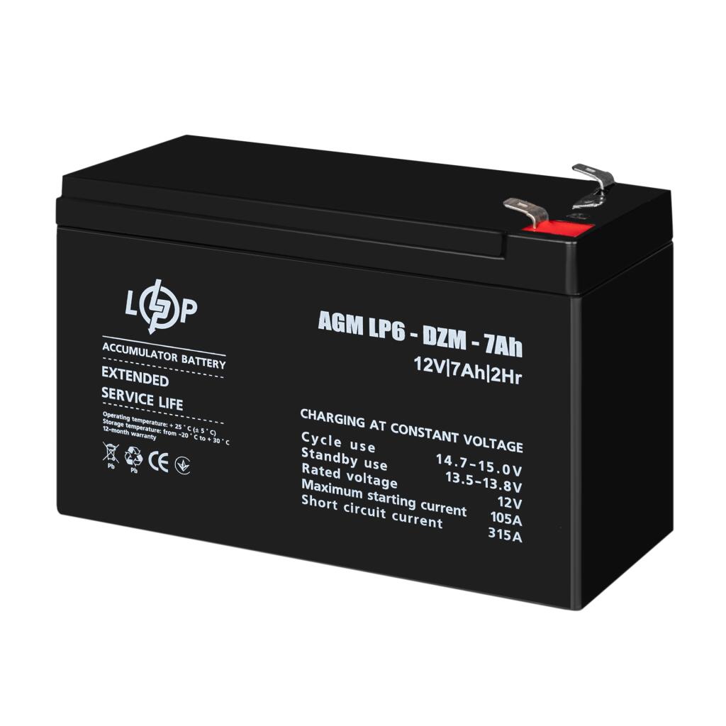 Распродажа (16152) Тяговый свинцово-кислотный AGM аккумулятор LP 6-DZM-7 Ah (07-2023) - Изображение 3