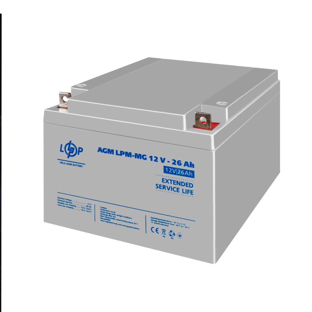 Акумулятор мультигелевий LPM-MG 12V - 26 Ah - Зображення 4